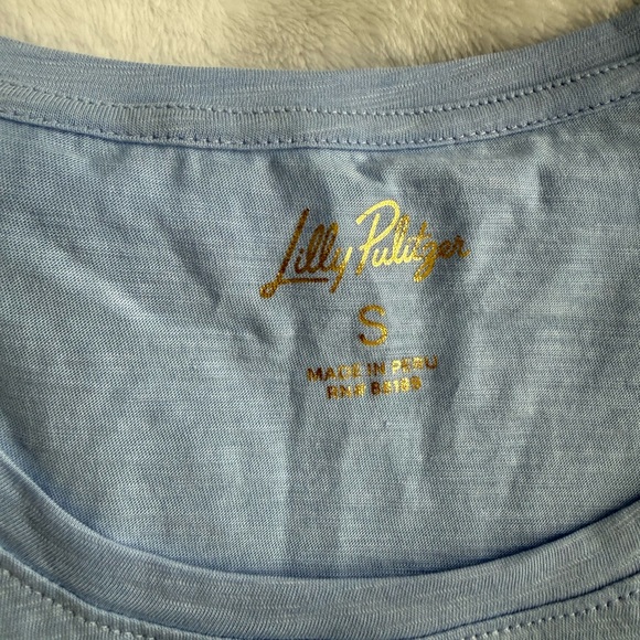 NWT Lilly Pulitzer Etta Scoop-Neck - Jacaranda Blue - Picture 2 of 5